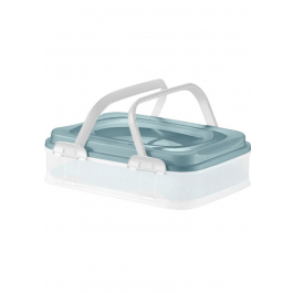 Pojemnik na ciasto plastikowy DOMOTTI DOLCE MIĘTOWY 39 x 28,5 cm