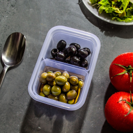 Pojemnik na żywność plastikowy z pokrywką FLORINA FRESH BOX 0,4 l