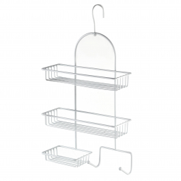 Półka łazienkowa 3 - poziomowa metalowa BATHLAB CARL BIAŁA 48 cm