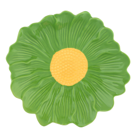 Półmisek ceramiczny FLOWER BOMB KWIATEK ZIELONY 20 cm