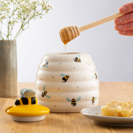 PRICE AND KENSINGTON Sweet Bee - pojemnik na miód kamionkowy z czerpakiem