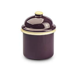 Puszka / Pojemnik na produkty sypkie emaliowany OLKUSKIE WYROBY EMALIOWANE 0,35 l OWE Eggplant