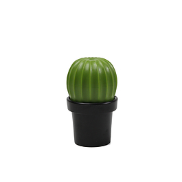 QUALY Tasty Cactus czarno-zielony - młynek do soli i pieprzu plastikowy ręczny