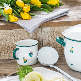RIESS Country Gmundner Streublumen 0,37 l - kubek emaliowany