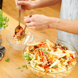 ROESLE V600 2 szt. - łyżki / sztućce do sałatek ze stali nierdzewnej