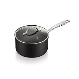 BRABANTIA Chrome 2 l czarny - rondel aluminiowy z pokrywką