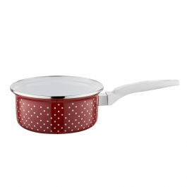 Rondel emaliowany EMALIA POLSKA PLESZEW RETRO CZERWONY 1,3 l