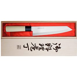 SATAKE Megumi 20 cm jasnobrązowy - nóż szefa kuchni ze stali nierdzewnej