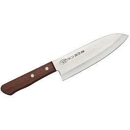 SATAKE Tomoko 17 cm brązowy - nóż Santoku ze stali nierdzewnej