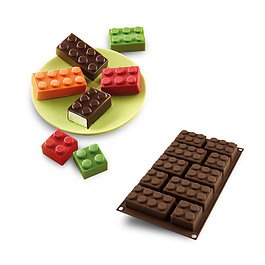 SILIKOMART Easy Choc Choco Block brązowa - forma na 10 batoników silikonowa
