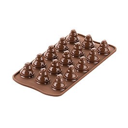 SILIKOMART Easy Choc Choinki - forma do czekoladek i pralin silikonowa