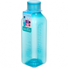 SISTEMA Hydrate Square Bottle 0,72 l turkusowa - butelka na wodę i napoje plastikowa