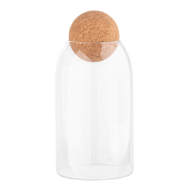 Słoik / Pojemnik na produkty sypkie szklany z korkiem BOROSILIKAT 0,75 l