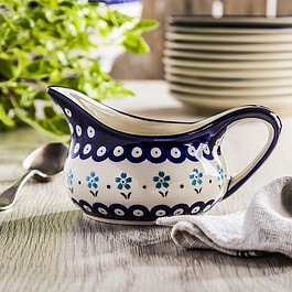 BOLESŁAWIEC GU-1003 DEK. 168A 450 ml - sosjerka ceramiczna