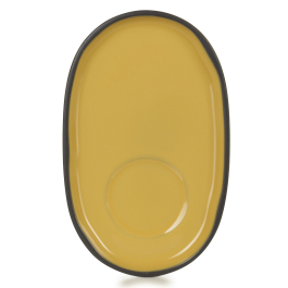 REVOL Caractere Kurkuma 13 x 8 cm - talerzyk / spodek porcelanowa