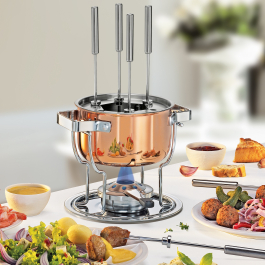 SPRING Davos Culinox 9 el. - zestaw do fondue na 6 osób 