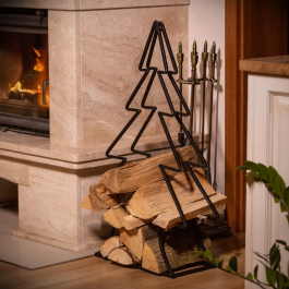 Stojak na drewno kominkowe metalowy STANDARD XMAS TREE WOOD KD 90 cm