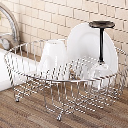 Suszarka do naczyń metalowa TADAR OKRĄGŁA 34 cm