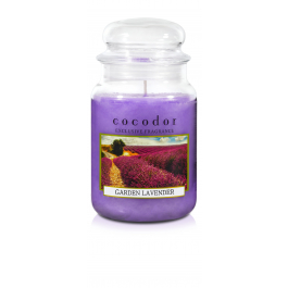 Świeca zapachowa w szkle COCODOR GARDEN LAVENDER 550 g