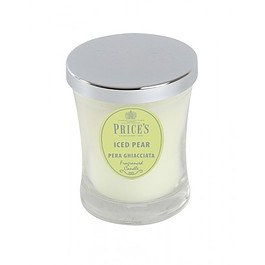 Świeca zapachowa woskowa w słoiku PRICE'S CANDLES ICED PEAR MAŁA BIAŁA