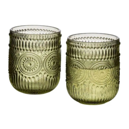 Szklanki do napojów MONDEX ELISE GREEN 260 ml 4 szt.
