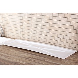 Tacka do suszarki do naczyń plastikowa BIAŁA 75 x 25 cm