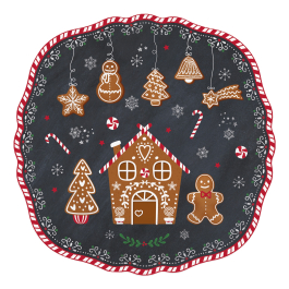 Talerz deserowy EASY LIFE GINGERBREAD 20 cm