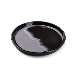 Talerz deserowy porcelanowy AFFEK DESIGN NADINE CZARNY 18,5 cm