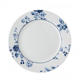 Talerz deserowy porcelanowy LAURA ASHLEY CHINA ROSE BIAŁY 20 cm