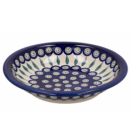 BOLESŁAWIEC GU-1002 DEK. 56A 22,5 cm - talerz obiadowy głęboki ceramiczny