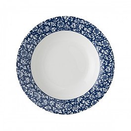 Talerz obiadowy głęboki porcelanowy LAURA ASHLEY SWEET ALLYSUM BIAŁY 22 cm