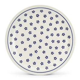 Talerz obiadowy płytki Bolesławiec 27,5 cm - dek. 225 (drugi gatunek)