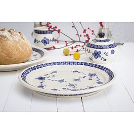 Talerz obiadowy płytki Bolesławiec 25 cm - dek. 273