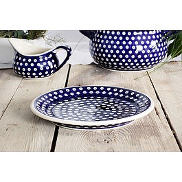 Talerz obiadowy płytki ceramiczny GU-1259 DEK. 42 Bolesławiec 25 cm