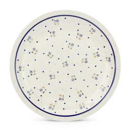 Talerz obiadowy płytki Ceramika Bolesławiec 27,5 cm - dek. 111 (drugi gatunek)