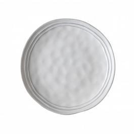 Talerz obiadowy płytki kamionkowy LAURA ASHLEY ARTISAN WHITE 23 cm