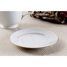 Talerz deserowy porcelanowy MARIAPAULA ZŁOTA LINIA 17 cm