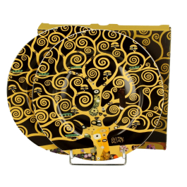 Talerze deserowe porcelanowe DUO ART GALLERY TREE OF LIFE BY GUSTAV KLIMT 19 cm 2 szt.