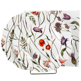 Talerze deserowe porcelanowe DUO THE SECRET GARDEN FLOWER MEADOW 19,3 cm 2 szt.