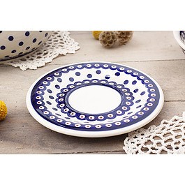 BOLESŁAWIEC GU-908 DEK. 46 19 cm - talerzyk / spodek ceramiczny