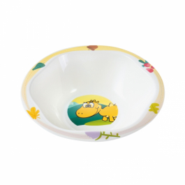 TESCOMA Dino 18 cm biała - miska / salaterka dla dzieci plastikowa