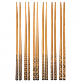 TESCOMA Nikko 22,5 cm 18 el. - pałeczki z podstawką do ryżu i sushi bambusowe