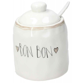 TOGNANA Amour 250 ml - cukiernica kamionkowa z łyżeczką