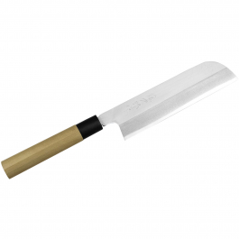 TOJIRO Shirogami 18,5 cm brązowy - nóż Usuba ze stali węglowej