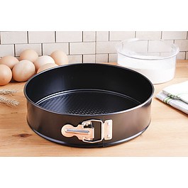 Tortownica okrągła z wyjmowanym dnem stalowa INMET BLACK CZARNA 30 cm