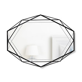 UMBRA Prisma Arame 56,5 x 42,5 cm czarne - lustro dekoracyjne w metalowej ramie
