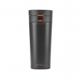 VIALLI DESIGN Fuori 400 ml czarny - kubek termiczny ze stali nierdzewnej