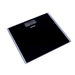 MESKO Personal 28 x 24,5 cm czarna - waga łazienkowa elektroniczna szklana