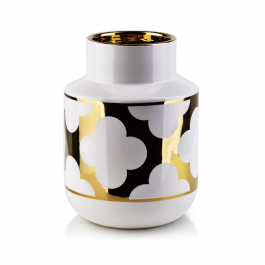 Wazon na kwiaty ceramiczny MONDEX MARITTA WHITE 20 cm
