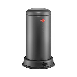 WESCO Baseboy matt 20 l grafitowy - kosz na śmieci z pedałem stalowy